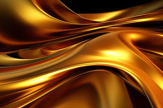 Gold background or texture and gradients shadow. AI Generative