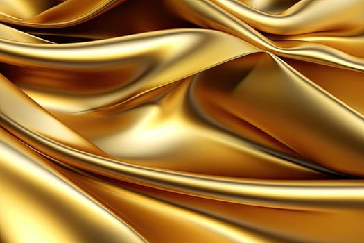 Gold background or texture and gradients shadow. AI Generative