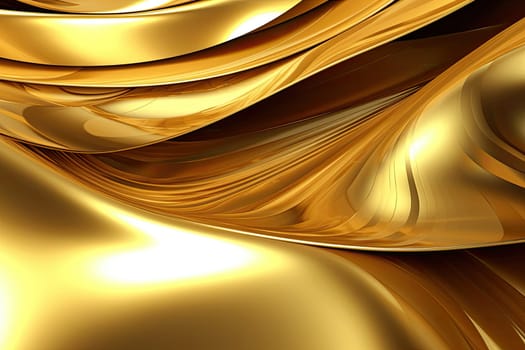 Gold background or texture and gradients shadow. AI Generative