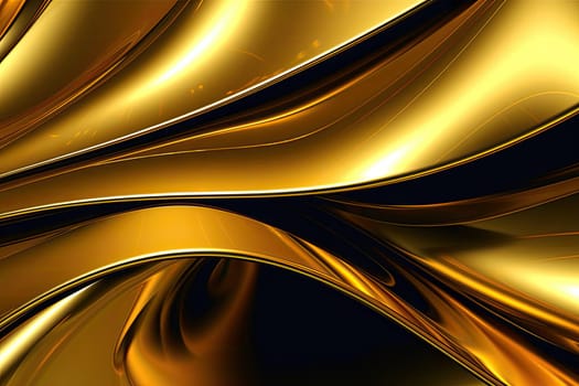 Gold background or texture and gradients shadow. AI Generative