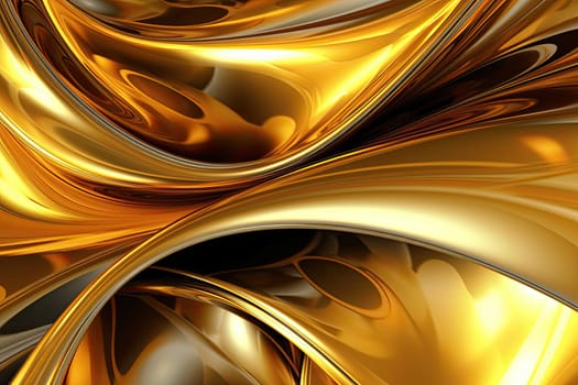 Gold background or texture and gradients shadow. AI Generative