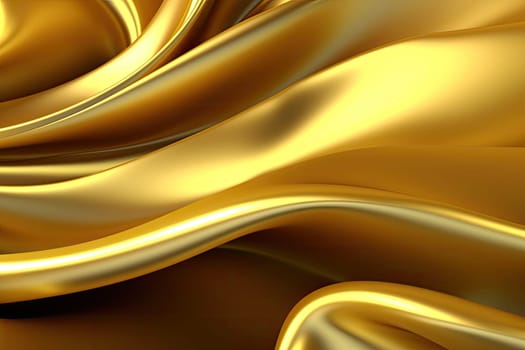 Gold background or texture and gradients shadow. AI Generative