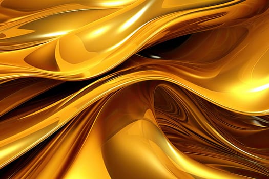 Gold background or texture and gradients shadow. AI Generative