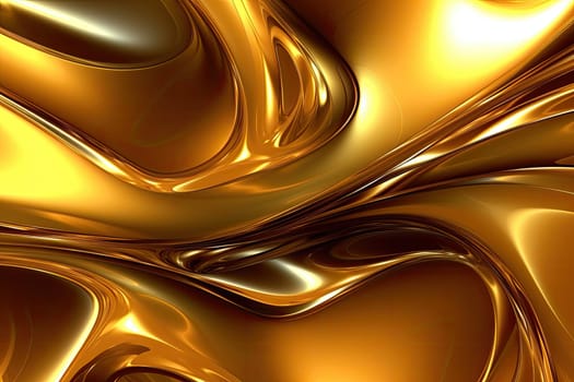 Gold background or texture and gradients shadow. AI Generative