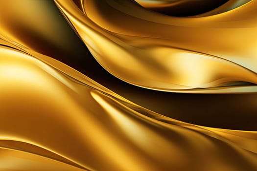 Gold background or texture and gradients shadow. AI Generative