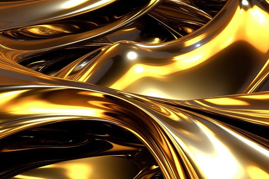 Gold background or texture and gradients shadow. AI Generative