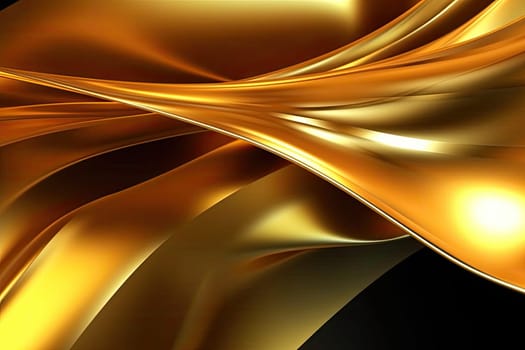 Gold background or texture and gradients shadow. AI Generative