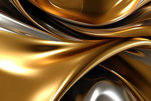 Gold background or texture and gradients shadow. AI Generative