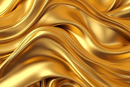 Gold background or texture and gradients shadow. AI Generative