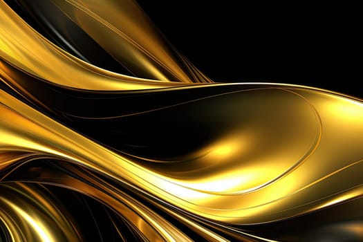 Gold background or texture and gradients shadow. AI Generative