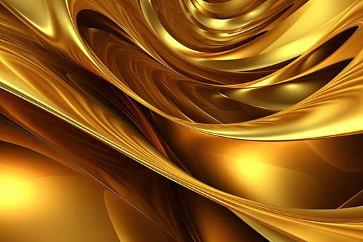 Gold background or texture and gradients shadow. AI Generative