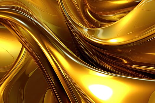 Gold background or texture and gradients shadow. AI Generative