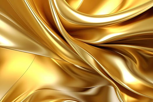 Gold background or texture and gradients shadow. AI Generative