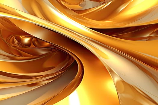 Gold background or texture and gradients shadow. AI Generative