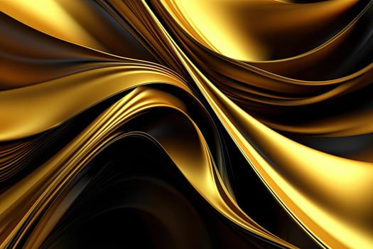 Gold background or texture and gradients shadow. AI Generative