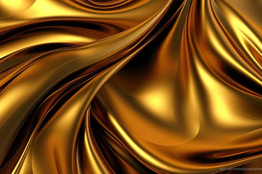 Gold background or texture and gradients shadow. AI Generative