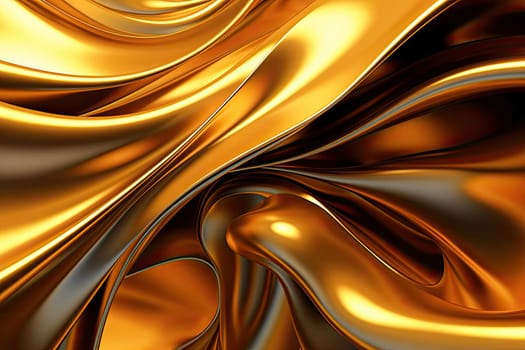 Gold background or texture and gradients shadow. AI Generative