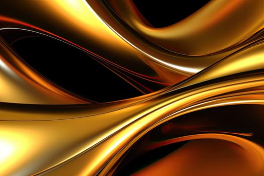 Gold background or texture and gradients shadow. AI Generative