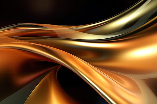 Gold background or texture and gradients shadow. AI Generative