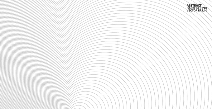 Abstract vector circle halftone black background. Gradient retro line pattern design. Monochrome graphic. Circle for sound wave. vector illustration