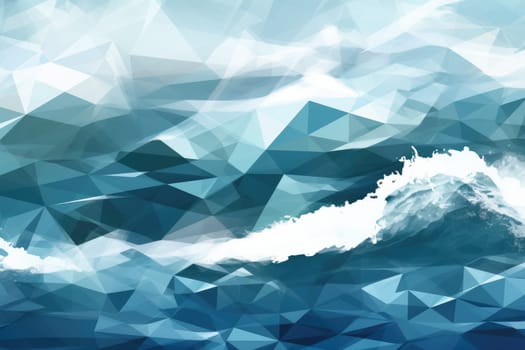 abstract ocean background with geometry shapes and water waves tide comeliness