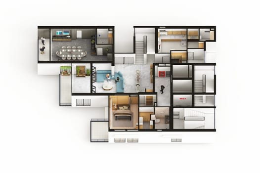 4 bedroom Duplex Apartment typical floor plan 1