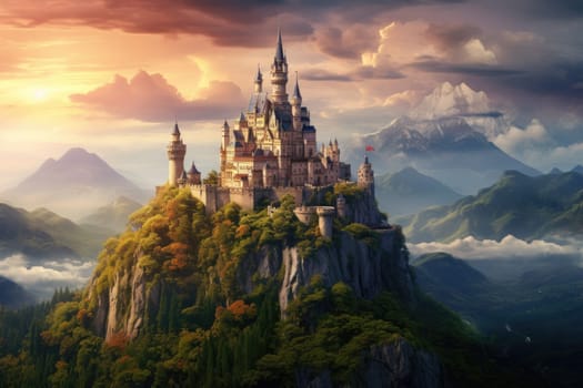 A delightful castle on a mountain: the world of a fairy tale will become a reality