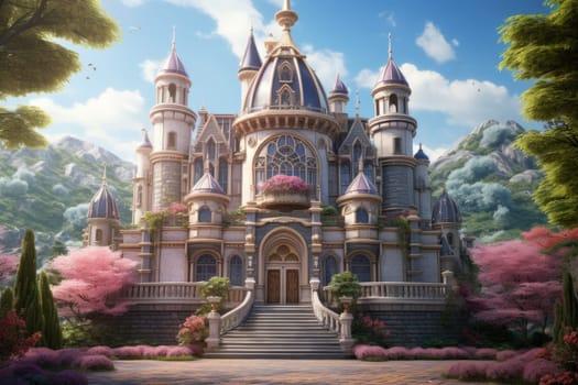 Experience the beauty and sophistication of this fairytale castle inspired by the Renaissance style. High towers and spacious windows create a unique appearance of this architectural masterpiece