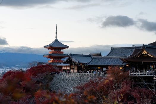 Kyoto, Japan, NOV 30, 2023, Kiyomizu-dera temple in Kyoto.
