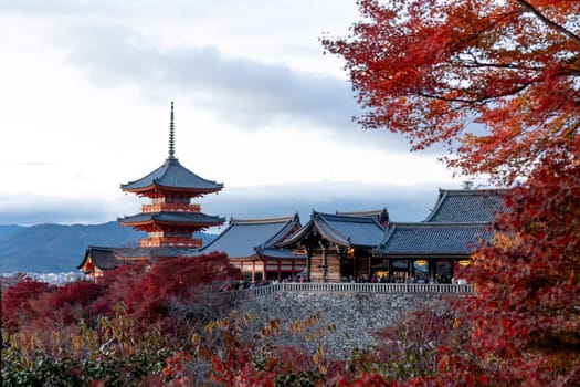 Kyoto, Japan, NOV 30, 2023, Kiyomizu-dera temple in Kyoto.