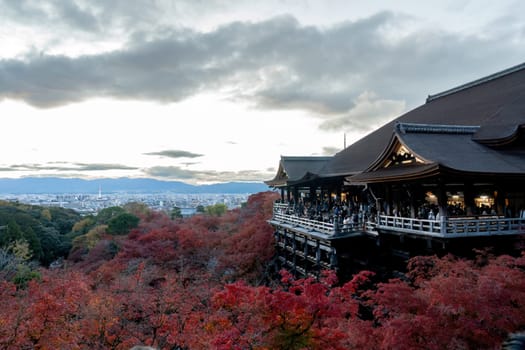 Kyoto, Japan, NOV 30, 2023, Kiyomizu-dera temple in Kyoto.