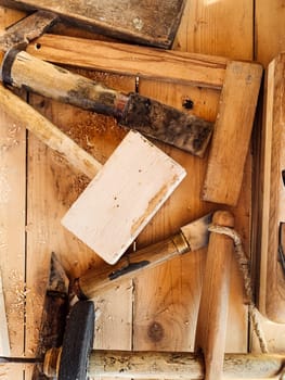 carpenter carpenter tools to work with wood as a backdrop