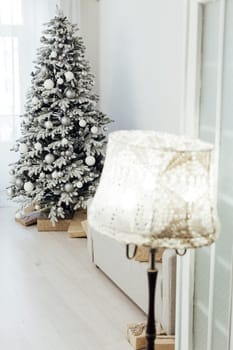 Christmas white Christmas tree interior decor for the new year