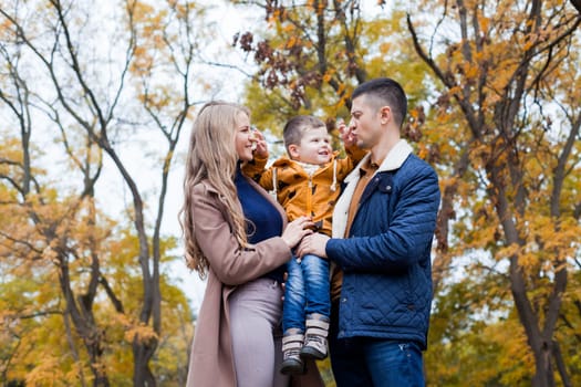 autumn forest walk with the son family 1