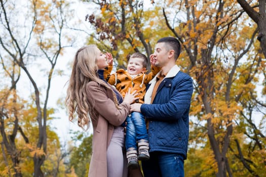 autumn forest walk with the son family 1