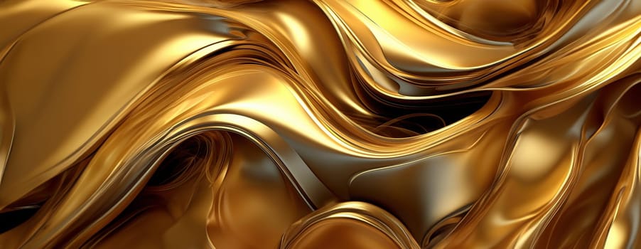 Gold background or texture and gradients shadow. AI Generative