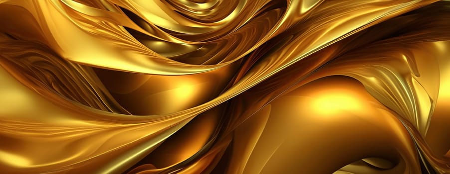 Gold background or texture and gradients shadow. AI Generative