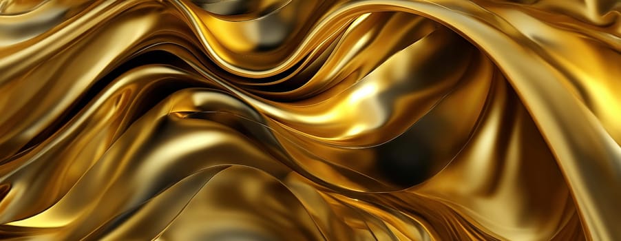 Gold background or texture and gradients shadow. AI Generative