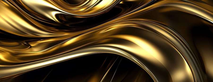 Gold background or texture and gradients shadow. AI Generative