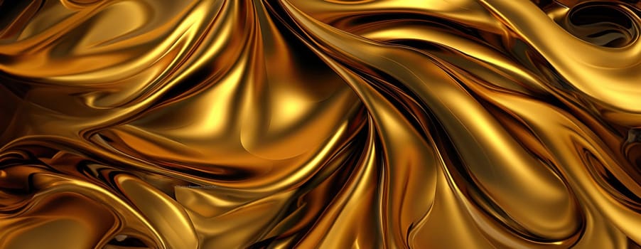 Gold background or texture and gradients shadow. AI Generative