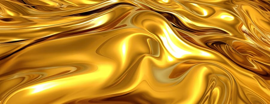 Gold background or texture and gradients shadow. AI Generative