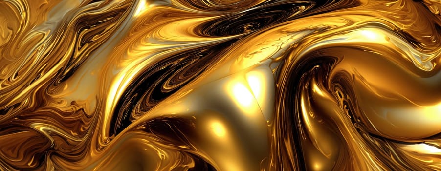 Gold background or texture and gradients shadow. AI Generative