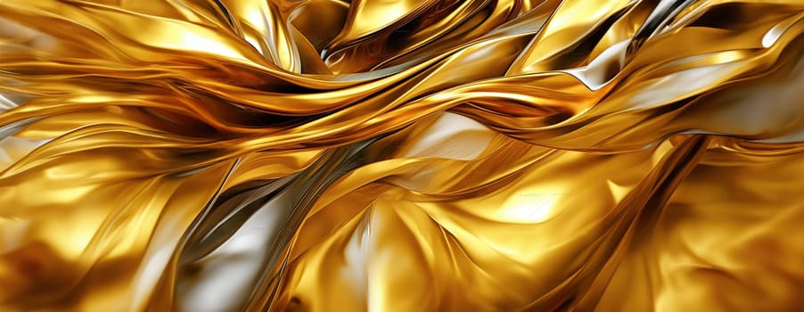 Gold background or texture and gradients shadow. AI Generative