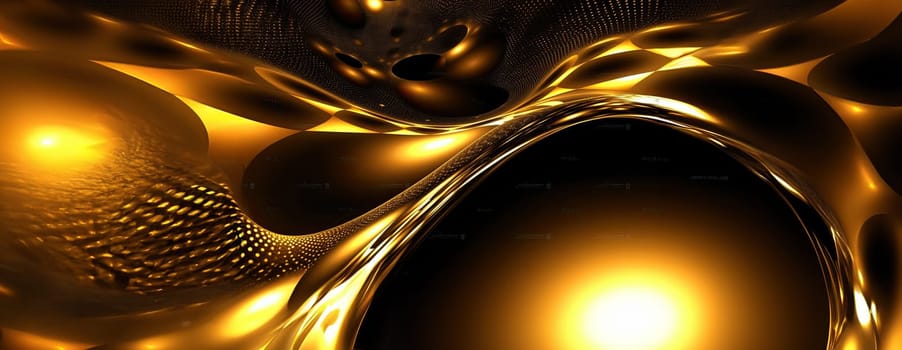 Gold background or texture and gradients shadow. AI Generative