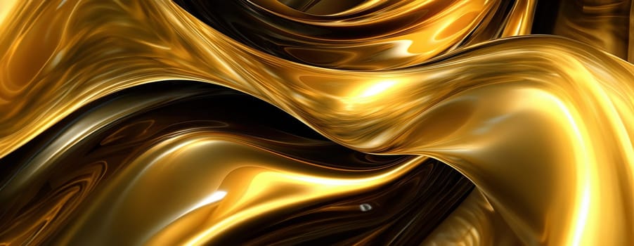 Gold background or texture and gradients shadow. AI Generative