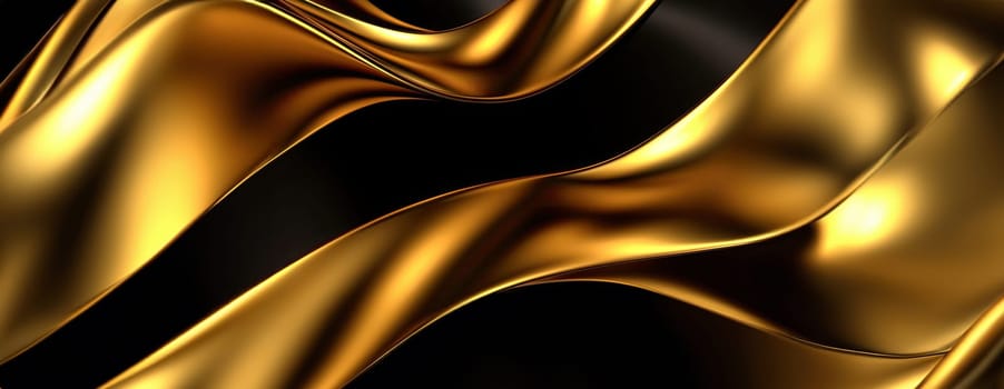 Gold background or texture and gradients shadow. AI Generative