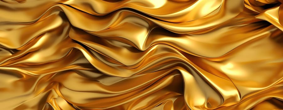 Gold background or texture and gradients shadow. AI Generative