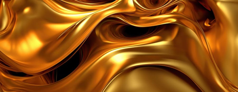 Gold background or texture and gradients shadow. AI Generative