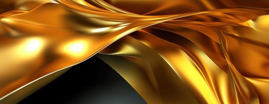 Gold background or texture and gradients shadow. AI Generative