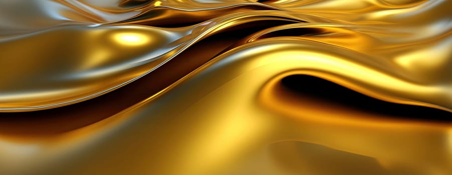 Gold background or texture and gradients shadow. AI Generative